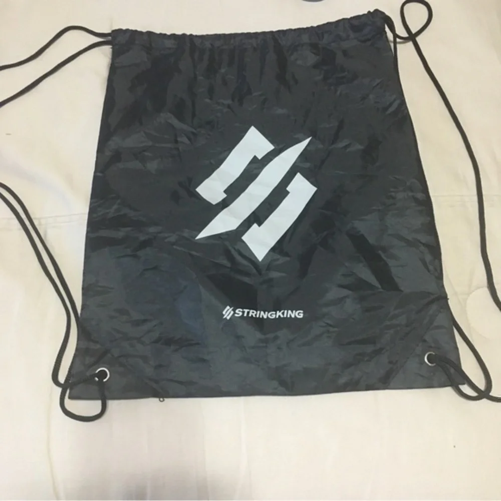 String king black backpack cinch sack NWOT